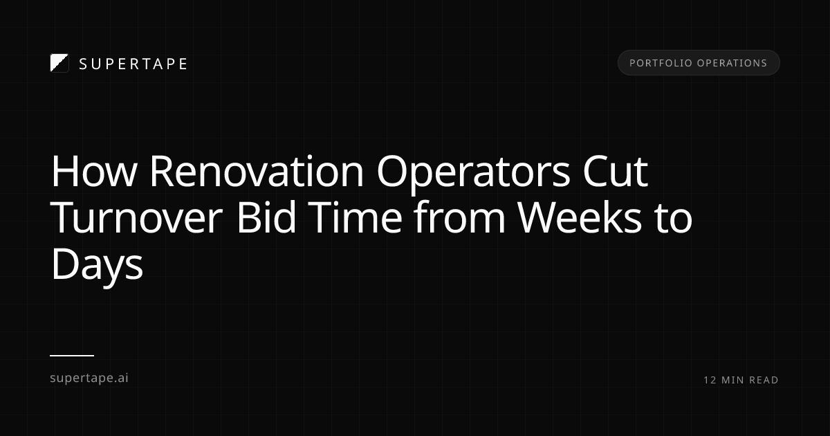 How Renovation Operators Cut Turnover Bid Time from Weeks to Days — featured image